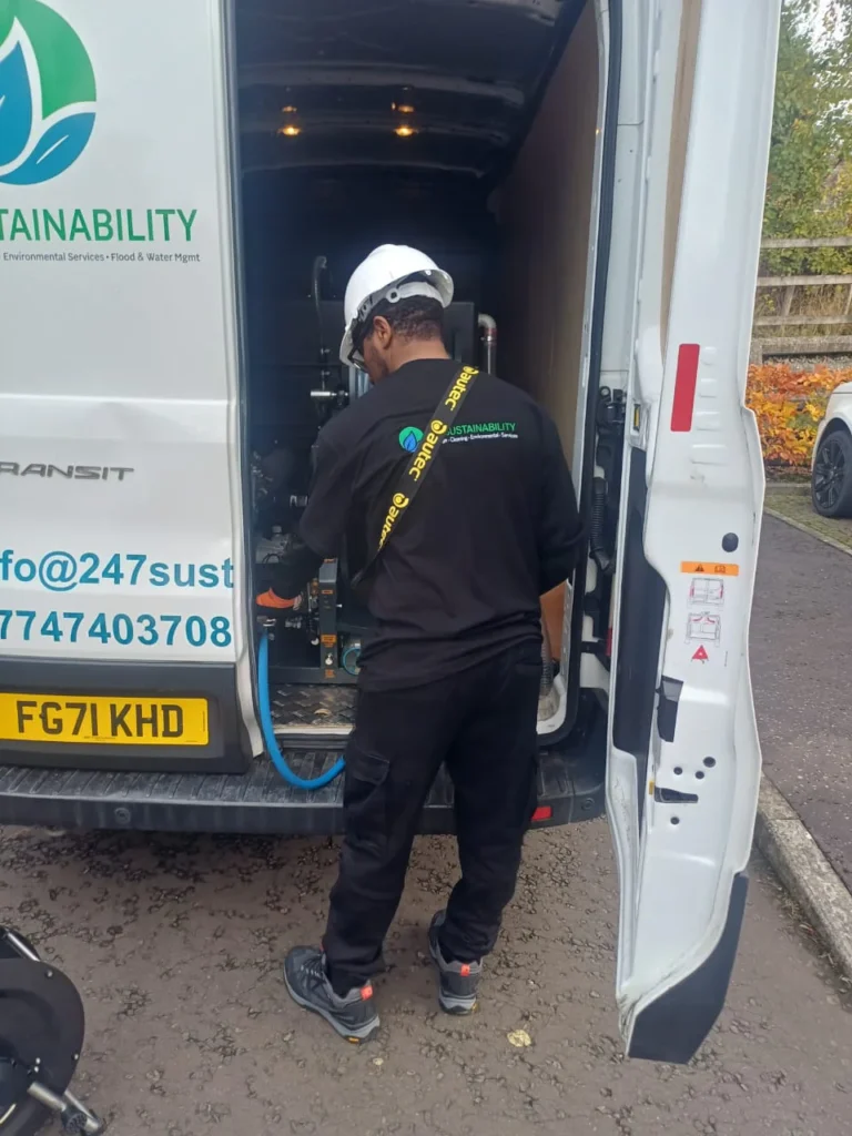 Engineer carrying out Emergency Drain Unblocking Edinburgh and Fife
