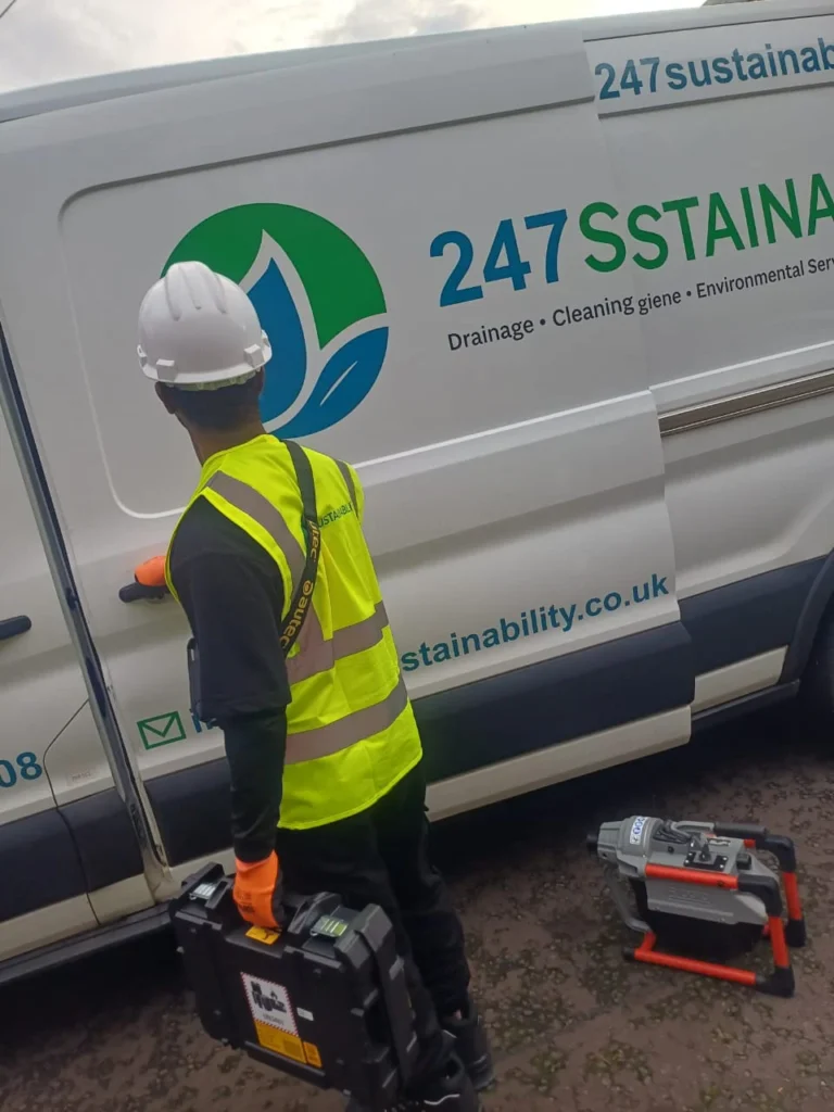Engineer at an Emergency Drain Unblocking Glasgow